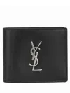 SAINT LAURENT SAINT LAURENT BLACK LEATHER WALLET