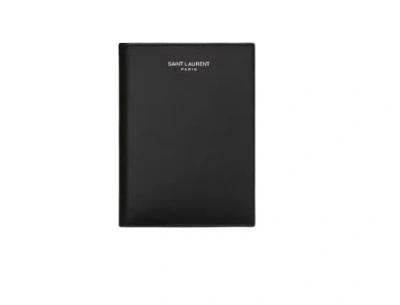 SAINT LAURENT SAINT LAURENT BLACK LEATHER WALLETS