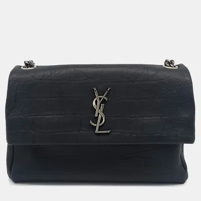 Pre-owned Saint Laurent Black Leather West Hollywood Shoulder Bag