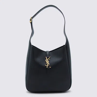 Saint Laurent Black Leather Ysl Bo Mng S Le 5a7 Shoulder Bag