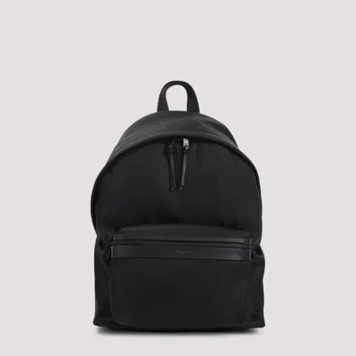 Saint Laurent Black Logo Backpack