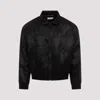 Saint Laurent Teddy Full Zip Jacket In Black
