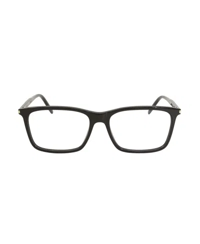 Saint Laurent Black Logo Flat Mirror
