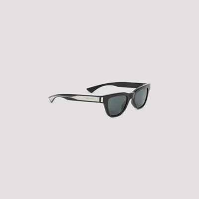Saint Laurent Black Logo Square Sunglasses