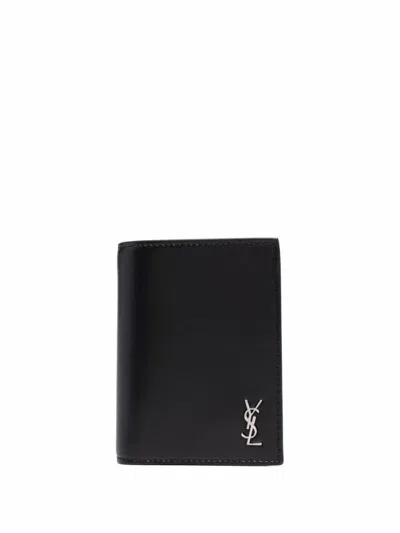 Saint Laurent Black Logo Wallet