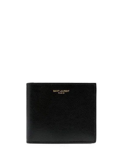 Saint Laurent Black Logo Wallet