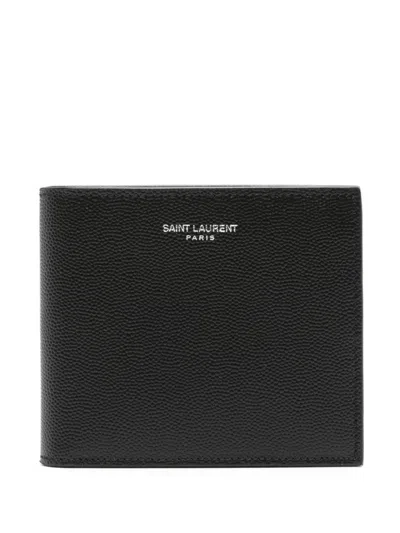Saint Laurent Black Logo Wallet