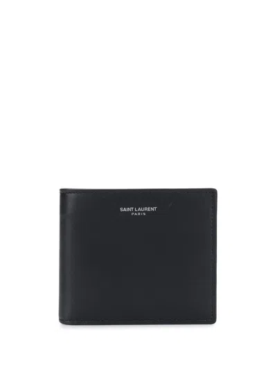 Saint Laurent Black Logo Wallet