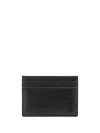 Saint Laurent Small Tiny Cassandre Cardholder In Black