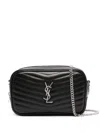 Saint Laurent Lou Mini Ysl Camera Bag In Smooth Quilted Leather In Black