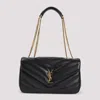 Saint Laurent Black Loulou Medium Shoulder Bag