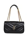 Saint Laurent Loulou Medium Ysl Chain Shoulder Bag In Quilted Leather