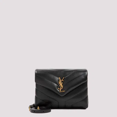 Saint Laurent Black Loulou Mini Crossbody Bag