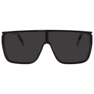 Pre-owned Saint Laurent Black Mask Ladies Sunglasses Sl 364 Mask Ace 001 99 Sl 364 Mask