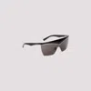 Saint Laurent Sl 614 Mask Sunglasses With Metal Accents In Black