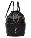 Saint Laurent Black Matelasse Lambskin Monogram Joe Backpack (authentic Pre-  Loved)