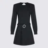 Saint Laurent ml Sable Black Backless Short Dress In Black