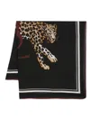 Saint Laurent Black Modal Cashmere Scarfs