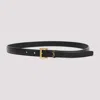 Saint Laurent Belt With Monogram 80 In Black