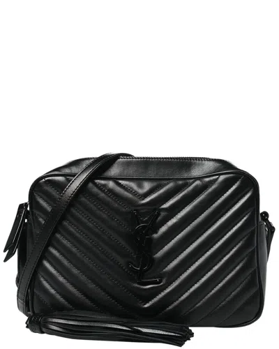 Saint Laurent Black Monogram Coated Canvas Lou Camera Bag (authentic Pre-  Loved)