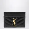 Saint Laurent Black Monogram Credit Card Holder