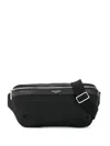 Saint Laurent Black Monogram Crossbody Bag In Black