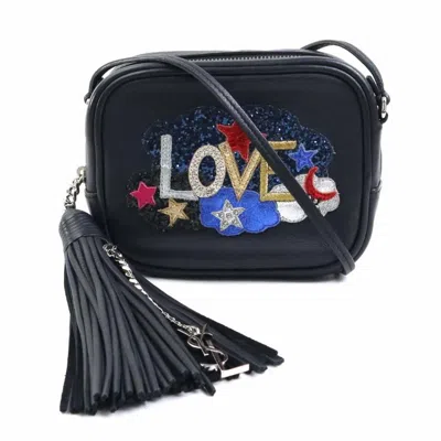 Pre-owned Saint Laurent Black Multi-color Leather Shoulder Bag ()
