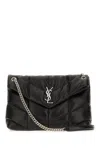 Saint Laurent Lou Puffer Toy Ysl Crossbody Bag In Quilted Leather In Black