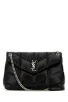 Saint Laurent Black Nappa Leather Medium Puffer Shoulder Bag In Nero