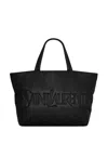 Saint Laurent Black Nappa Leather  Shopping Bag