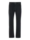 Saint Laurent Oklahoma Jeans In Black Denim In Black