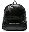Saint Laurent Nuxx Logo Backpack In Black