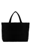 Saint Laurent Quilted Rectangular Shopping Bag With Soft Texture In Black