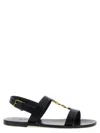 Saint Laurent Cassandre Sandals In Smooth Leather