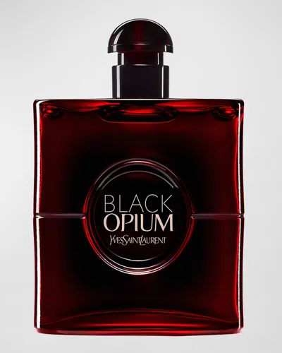 Saint Laurent Black Opium Eau De Parfum Over Red, 3 Oz. In White