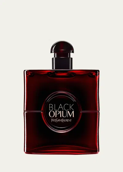 Saint Laurent Black Opium Eau De Parfum Over Red, 3 Oz. In White