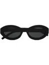 Saint Laurent Cassandre Oval Sunglasses In Black