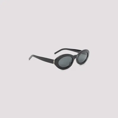 Saint Laurent Black Oval Sunglasses