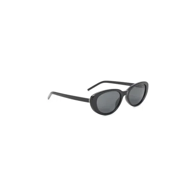 Saint Laurent Black Oval Sunglasses