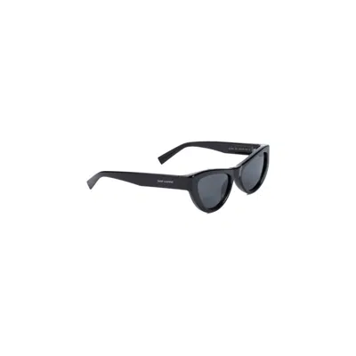 Saint Laurent Oval Sunglasses Sl 676 In Black