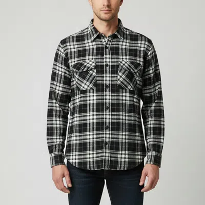 Pre-owned Saint Laurent Black Plaid Flannel Button Up Shirt S