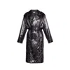 Saint Laurent Black Polyamide Coat In Black
