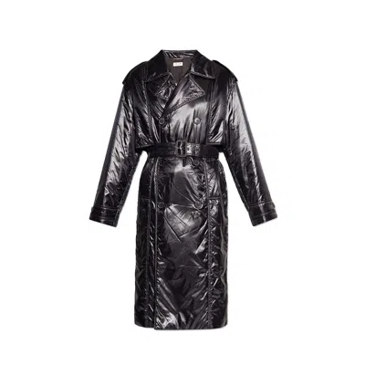 Saint Laurent Black Polyamide Coat