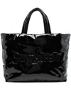 Saint Laurent Maxi Tote Bag Dimensions Patent Finish Handles In Black