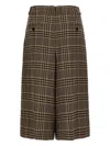 Saint Laurent Silk And Cashmere Pants Skirt In Brown