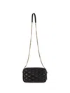 Saint Laurent Quilted Leather Camera Bag Small Leather Goods Black In Black
