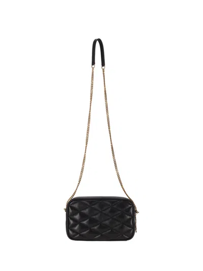 Saint Laurent Black Quilted Crossbody Bag