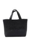 Saint Laurent Black Nylon  Shopping Bag