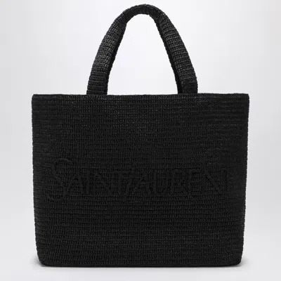 Saint Laurent Tote Bag With Logo In Black