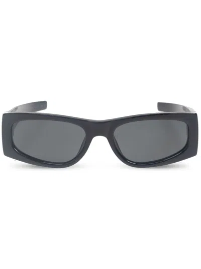Saint Laurent Black Rectangle Sunglasses